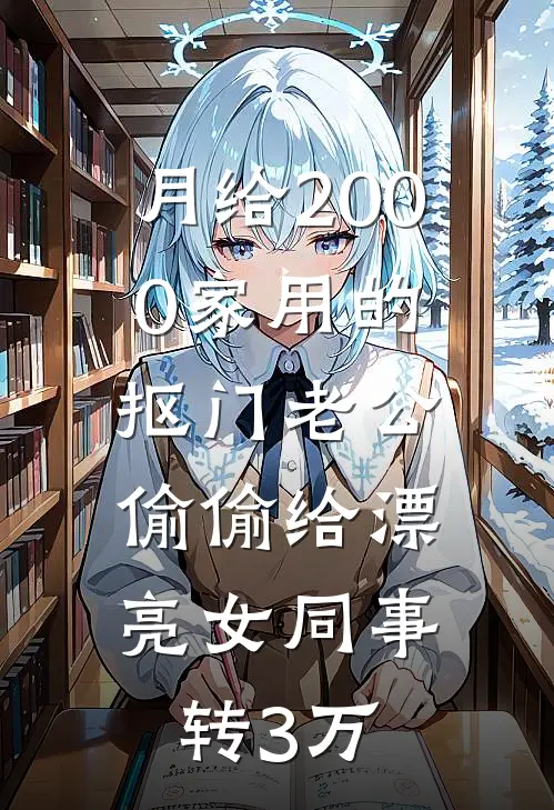 月给2000家用的抠门老公，偷偷给漂亮女同事转3万