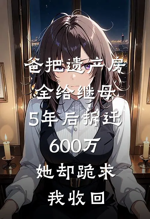 爸把遗产房全给继母，5年后拆迁600万，她却跪求我收回
