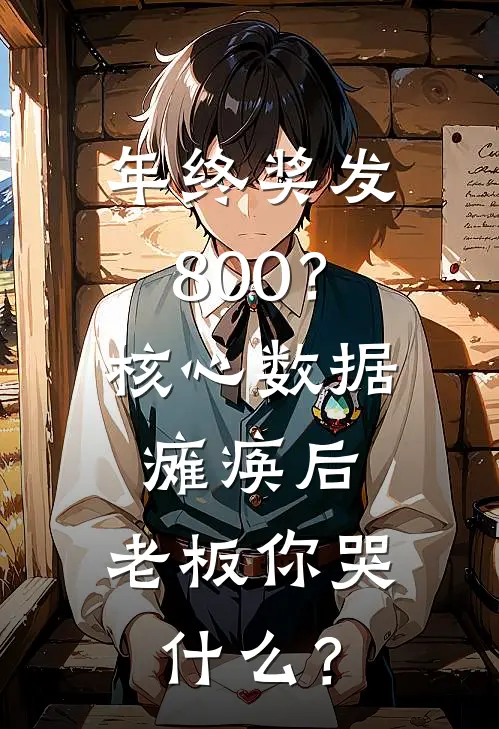 年终奖发800？核心数据瘫痪后，老板你哭什么？