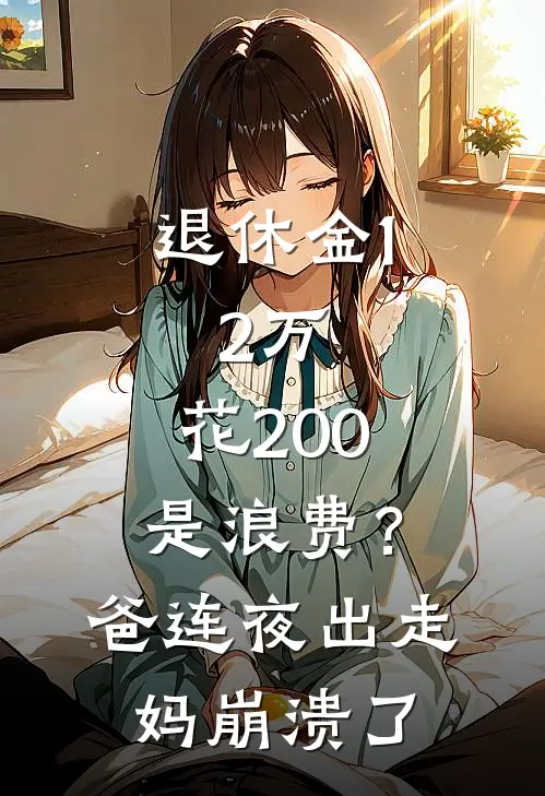 退休金1.2万，花200是浪费？爸连夜出走妈崩溃了